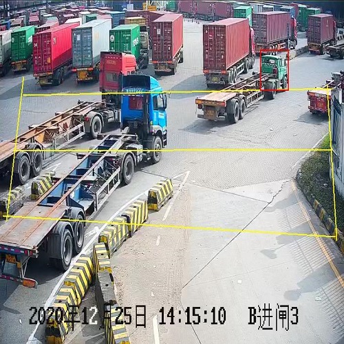 港口大货车进出口安全管控AI智能抓拍预警系统